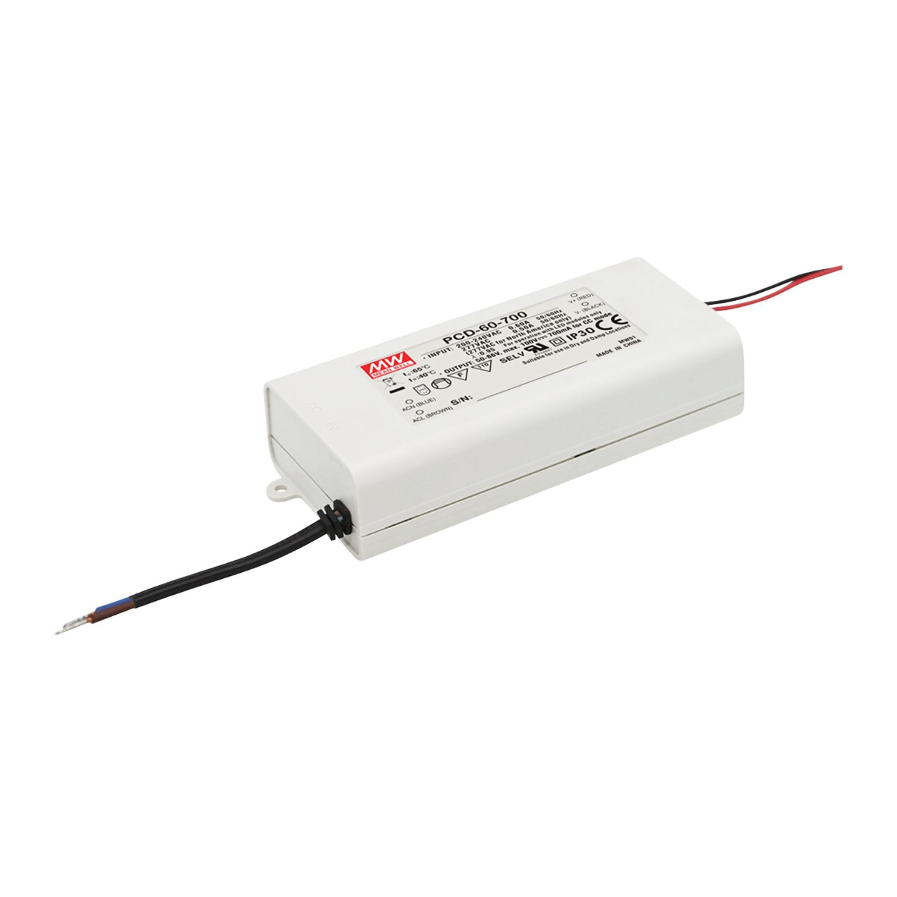 MeanWell PCD-60-1750B (60W/20-34V) LED-Netzteil (dimmbar) - Netzteilshop24.de