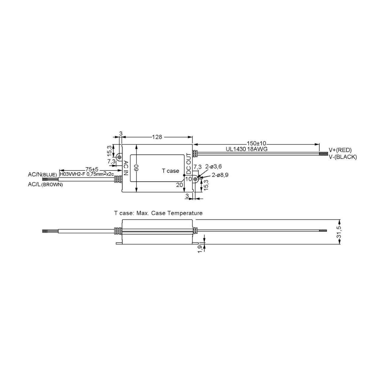 MeanWell PLD-40-1750B (40W/13-23V) LED-Netzteil