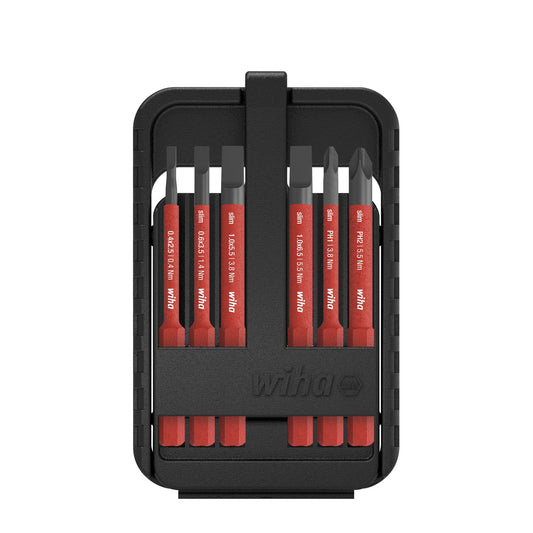 Wiha Bit Set slimBit electric Schlitz, Phillips 6-tlg. (43159)