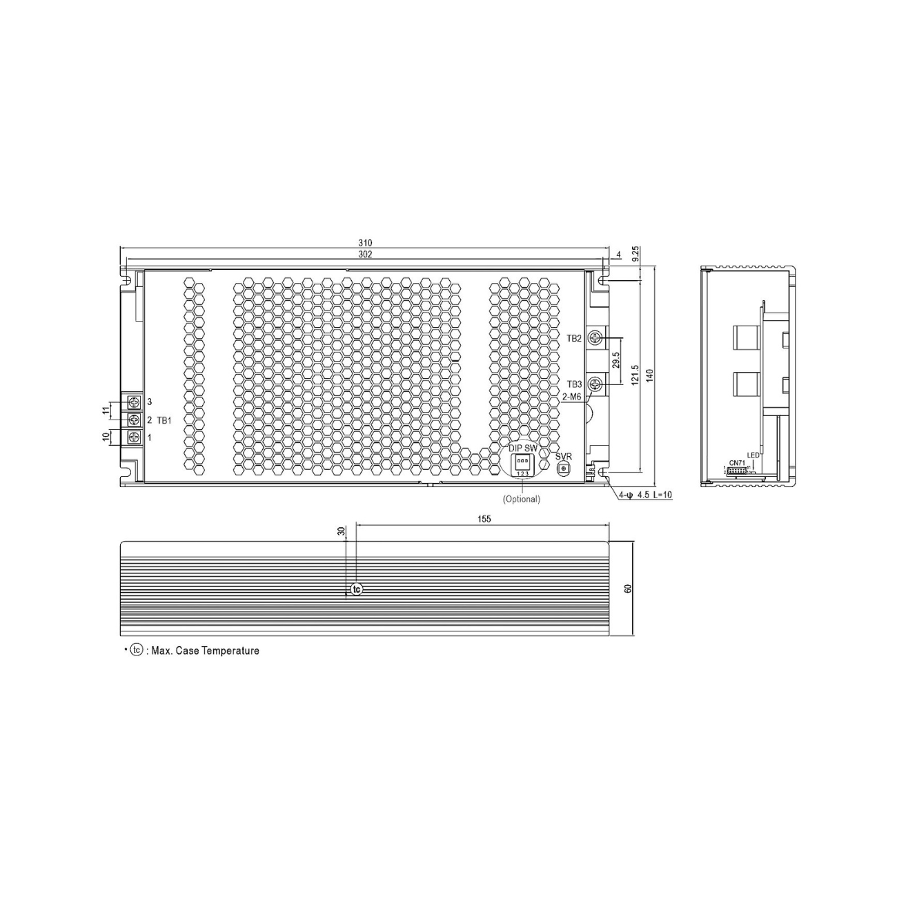 MeanWell UHP-2500-48 (2500,8W/48V) Schaltnetzteil / AC/DC-Netzteilbaustein