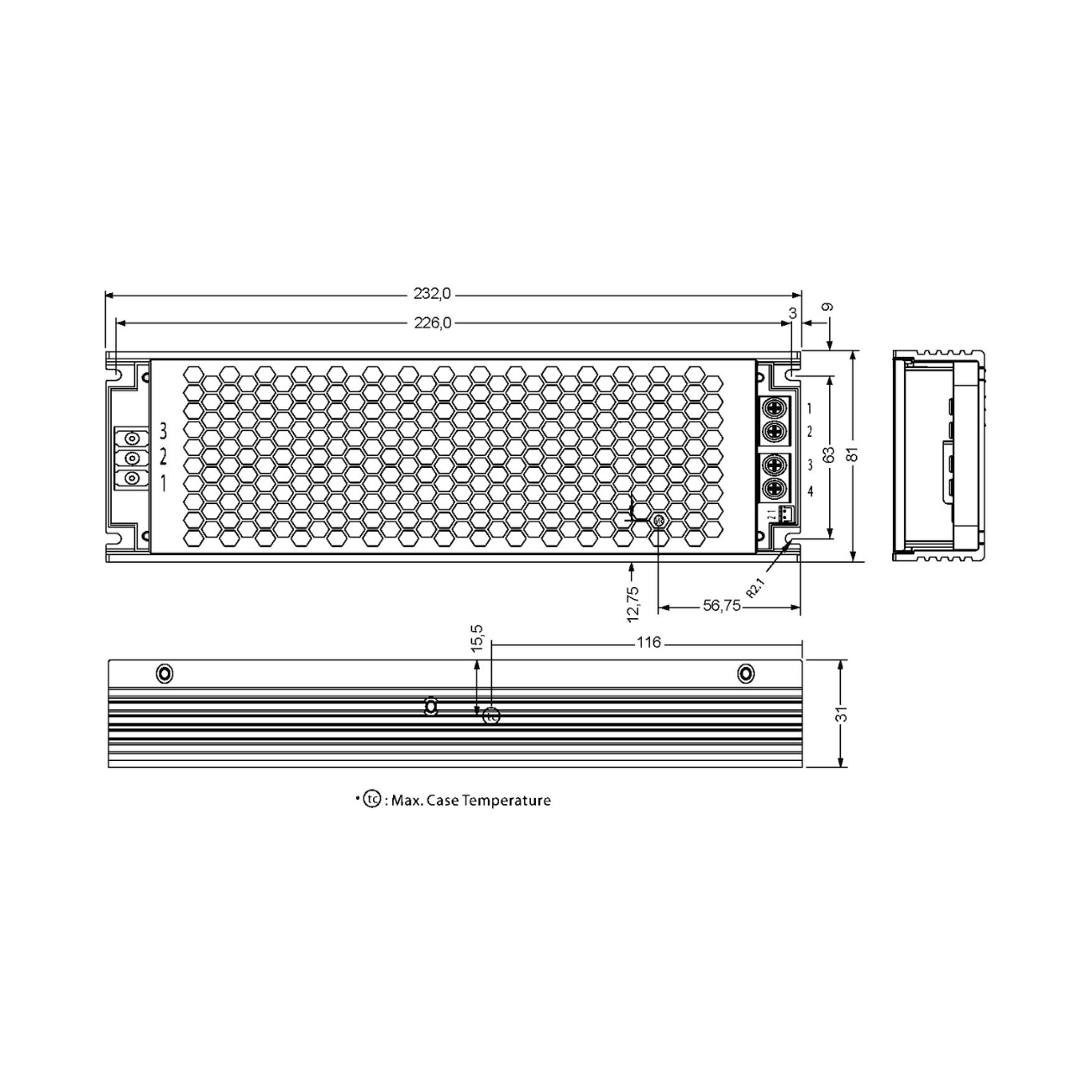 MeanWell UHP-500-5 (400W/5V) Schaltnetzteil / AC/DC-Netzteilbaustein - Netzteilshop24.de