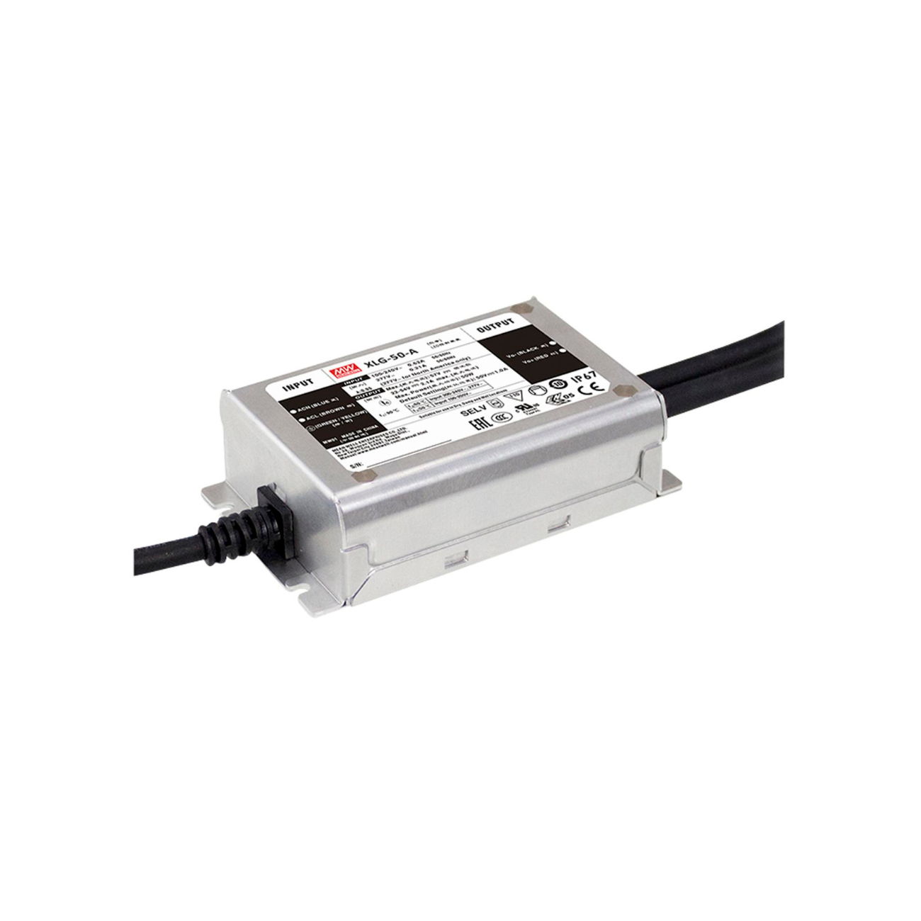 MeanWell XLG-50-H-DA2 (50W/27-56V) LED-Netzteil (dimmbar) - Netzteilshop24.de