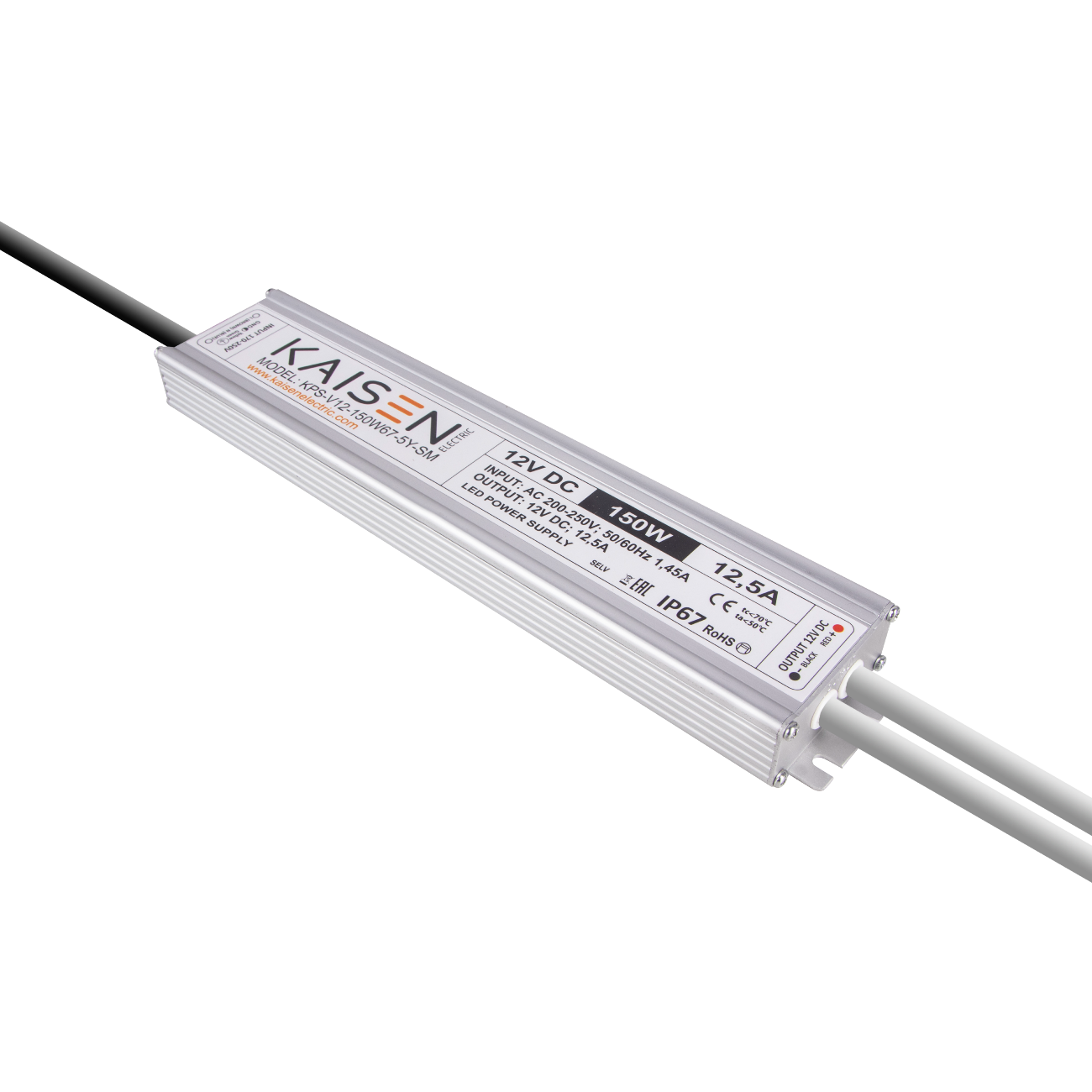 KAISEN KPS-V12-150W67-5Y-SM (150W/12V) Slim-Type LED-Netzteil