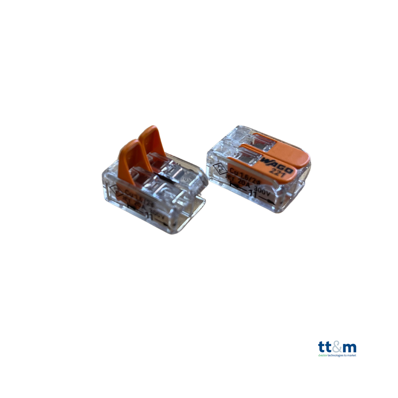 WAGO COMPACT-Verbindungsklemme, 2-polig, max. 4 mm², 221-412 (100 Stk.) - Netzteilshop24.de