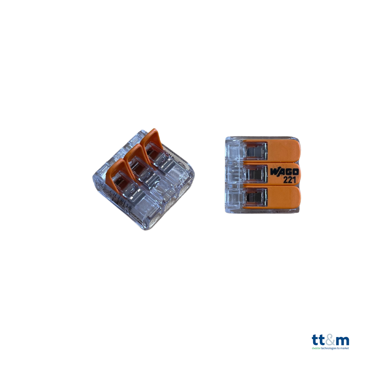 WAGO COMPACT-Verbindungsklemme, 3-polig, max. 4 mm², 221-413 (50 Stk.) - Netzteilshop24.de