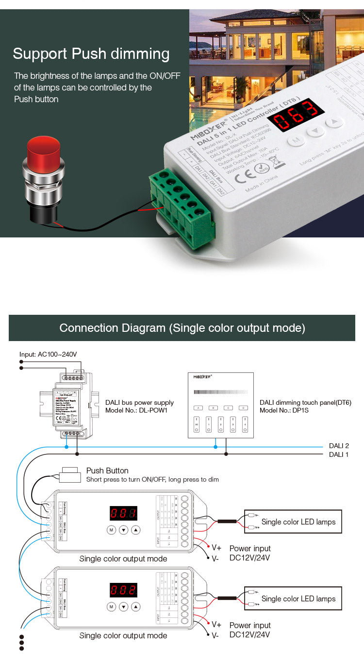 DL-X - DALI 5 in 1 LED Controller (DT8) - Netzteilshop24.de