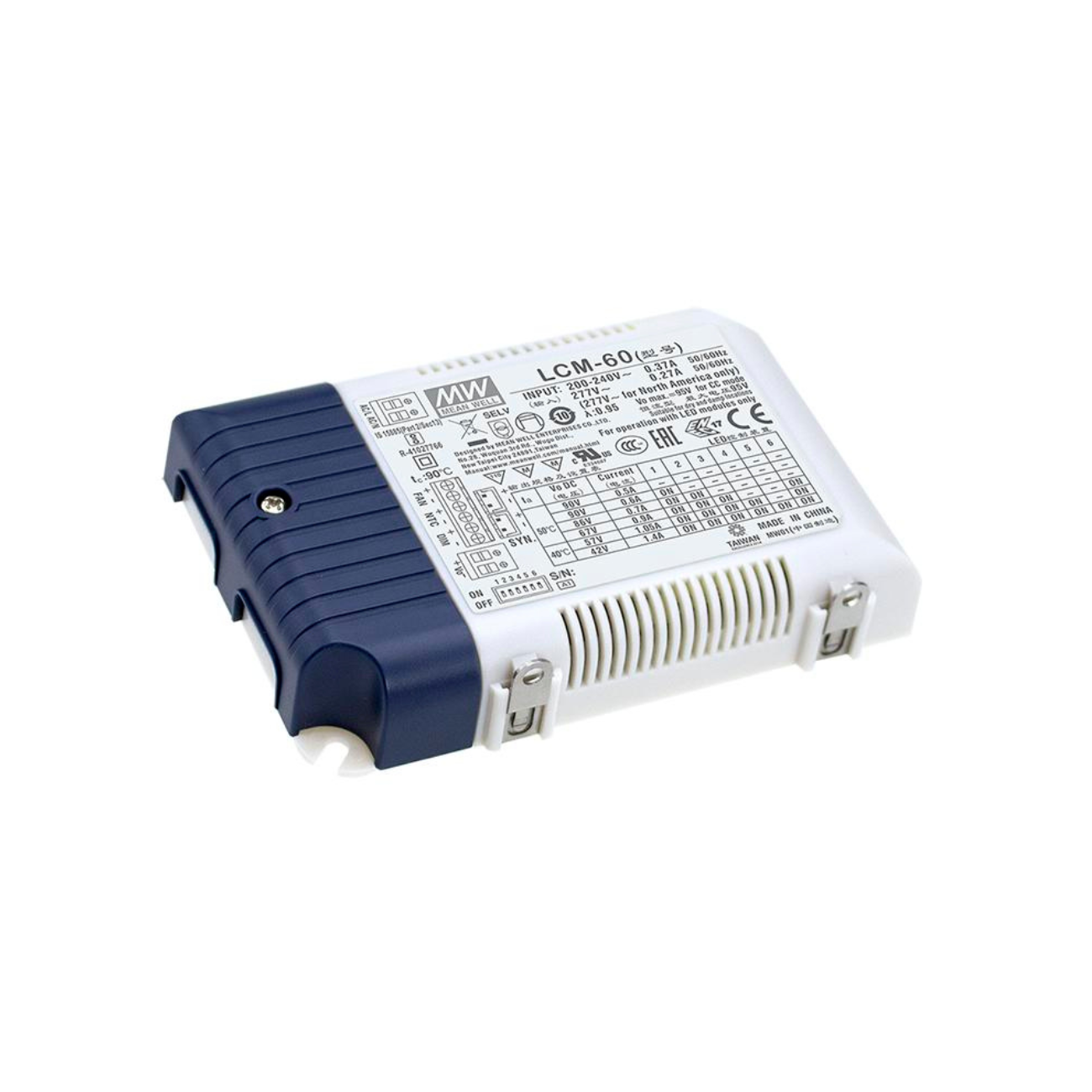 MeanWell LCM-60 (60W/2-90V), dimmbar, LED-Netzteil