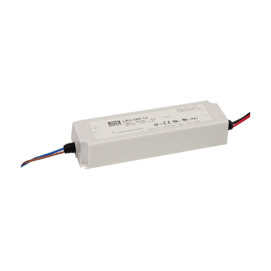 MeanWell LPV-Serie: LPV-100-24 (100W/24V) LED-Netzteil mit IP67 für Innen- und Außenbereiche ohne direkte Sonneneinstrahlung geeignet