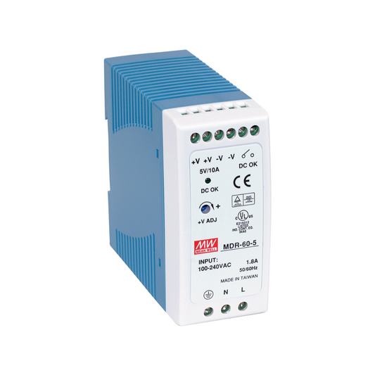 Hutschienen-Netzteil MeanWell MDR-60-12 / MDR-60-Serie