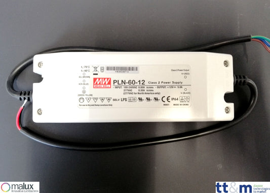 MeanWell PLN-60-12 LED-Netzteil - Netzteilshop24.de