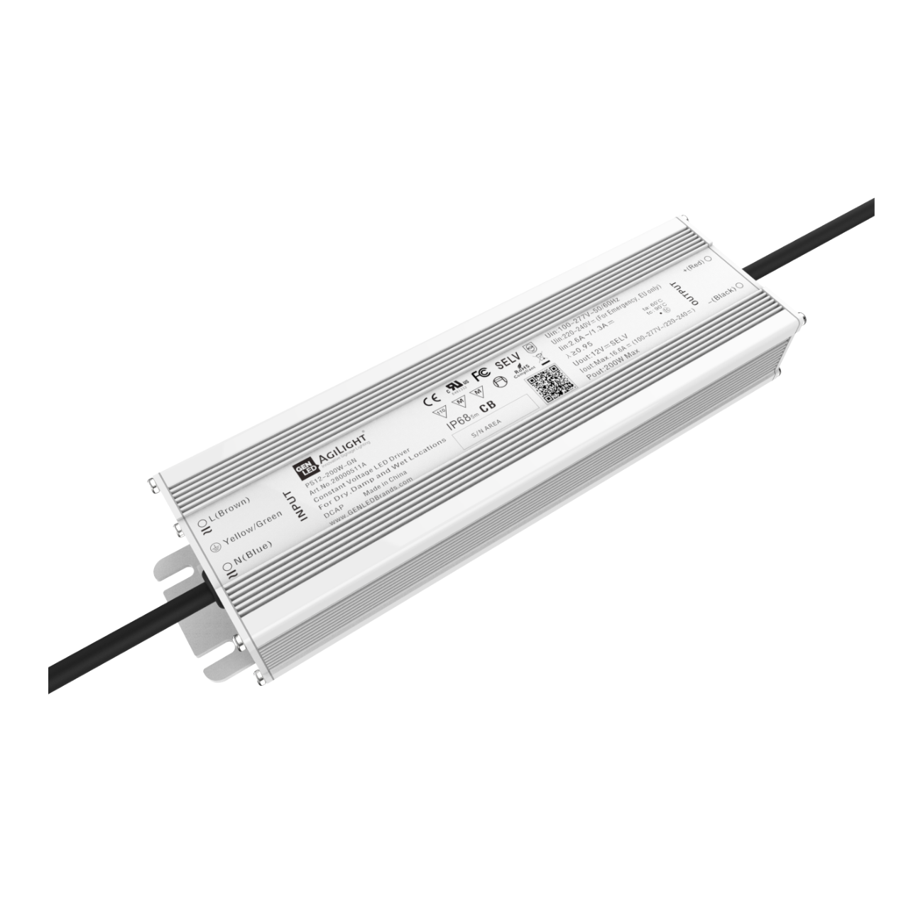 AgiLight PS12-200W-GN (200W/12V) LED-Netzteil