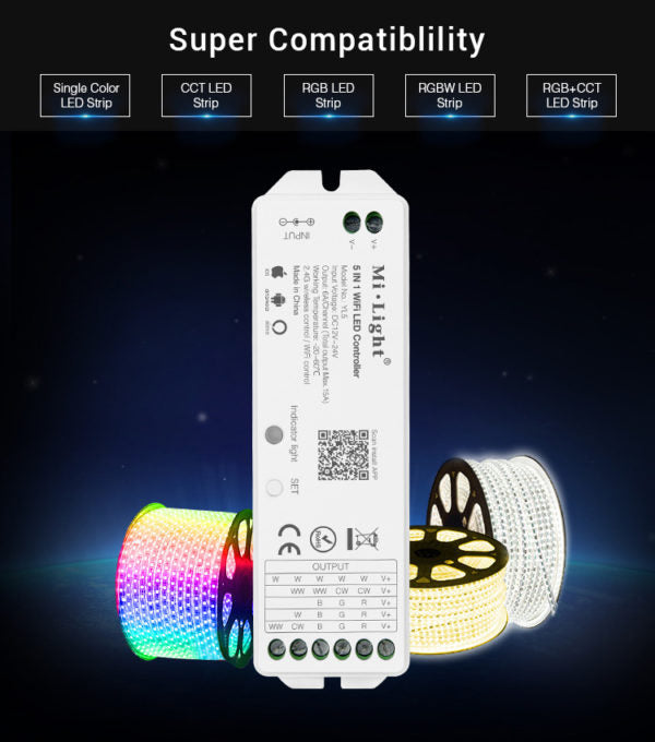 WL5 - 5-in-1 WiFi LED-Controller